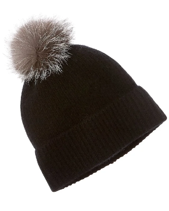 Amicale Cashmere Chunky Rib Cashmere Hat