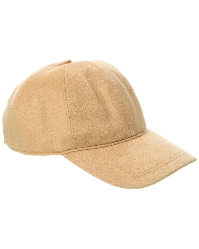 Amicale Cashmere Woven Cashmere Baseball Cap