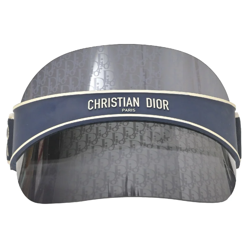 Dior Frame and Mirrored Dior Oblique DiorClub V1U Visor in Navy Blue Acetate