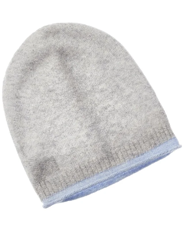 Hannah Rose Rolled Edge Slouchy Cashmere Hat