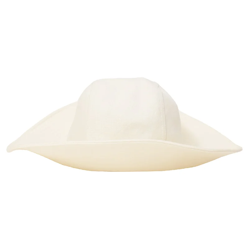 Hermès Colette Hat 59 om White Linen