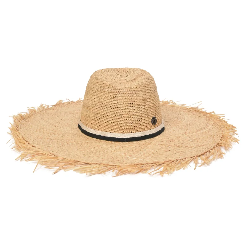 Maison Michel Big Kate Hat in Beige Raffia