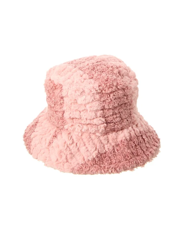 Surell Accessories Textured Bucket Hat