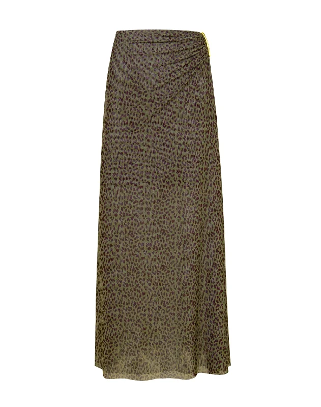 Amira Detail Long Skirt - Rosewood