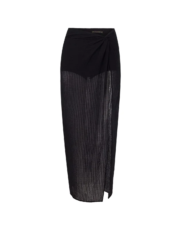 Eug Midi Skirt - Black