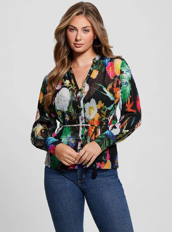 Garden Print Lisette Top