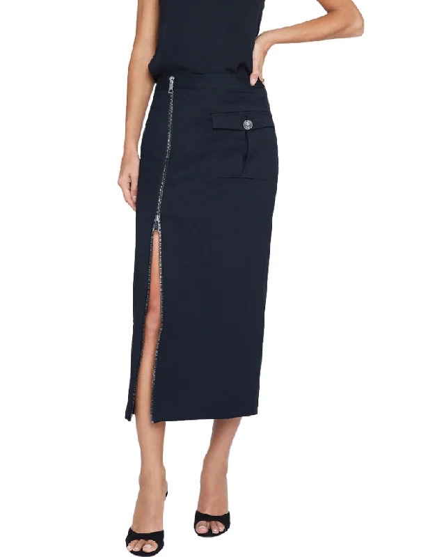 L'agence Maverick Cargo Pencil Skirt in Black