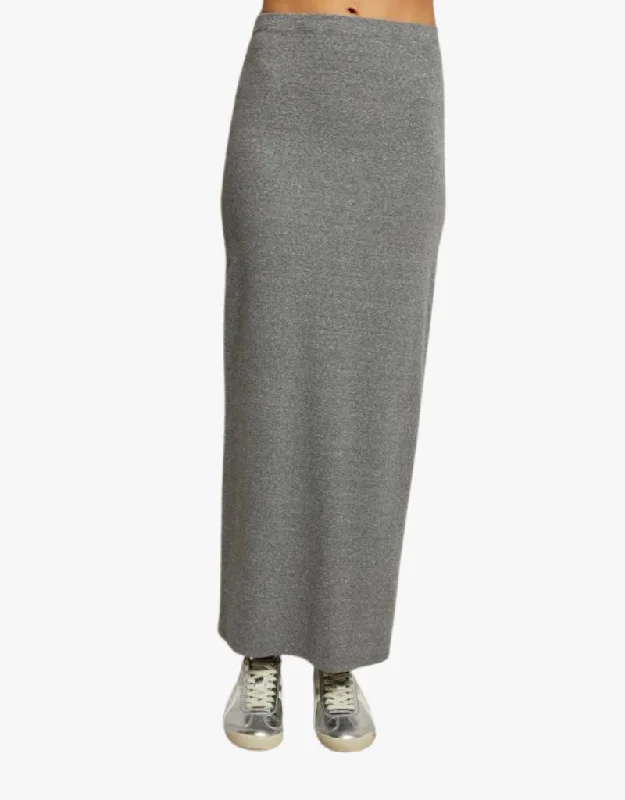 Perfect White Tee Aja Blondie Skirt in Heather Grey