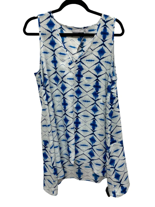 Top Sleeveless By Clothes Mentor In Blue, Size: 1x