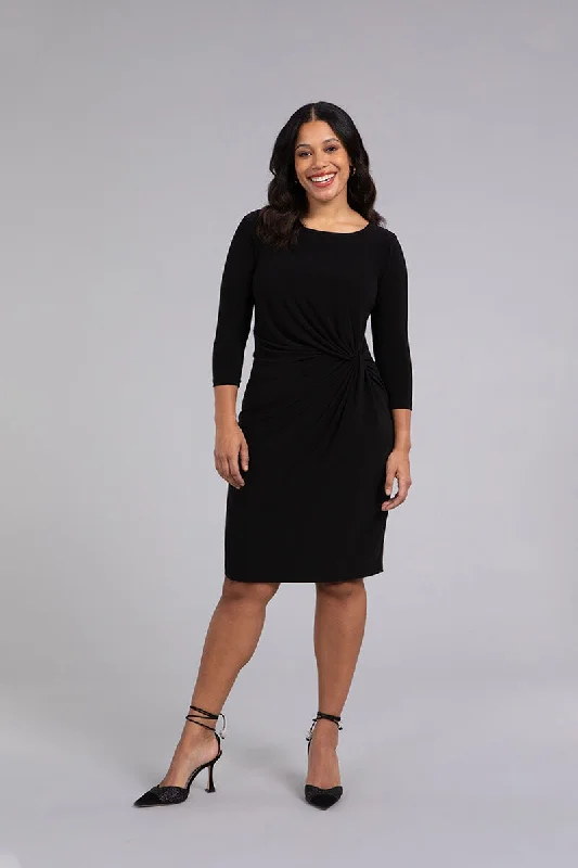 Side Twist Dress | Black