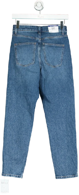 New Look Blue Beverley Mom Jean UK 6