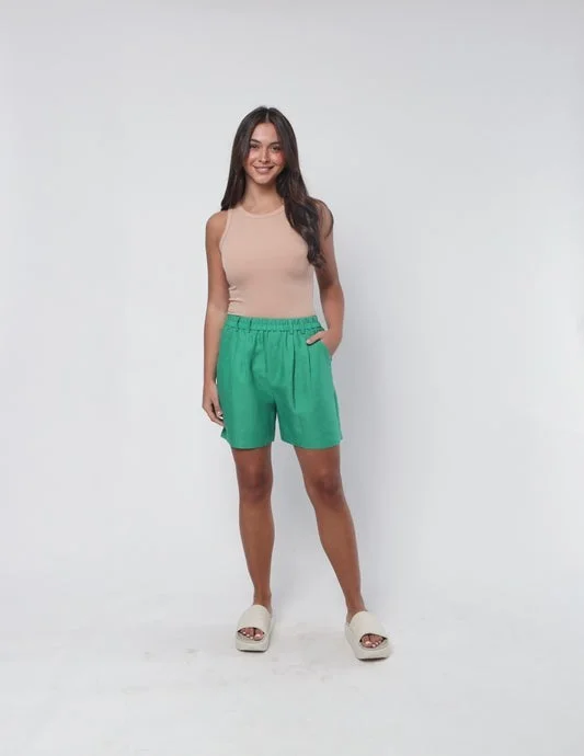 Adele Shorts Emerald