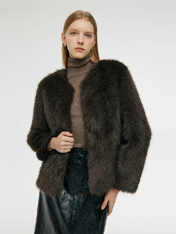 Eco-friendly Fur Women Short Coat