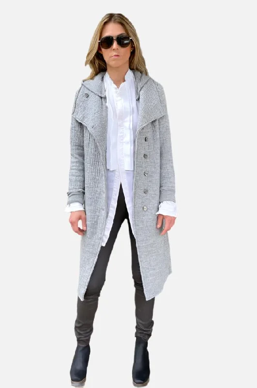 Hooded Coat - Grey