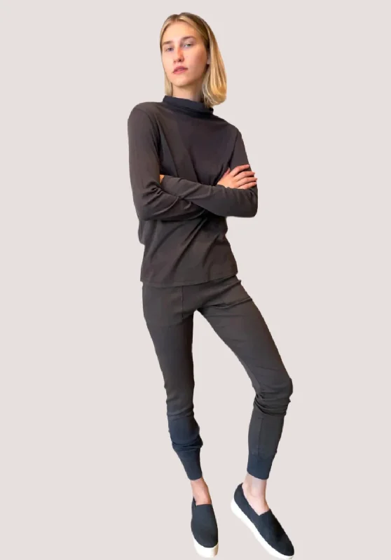 Cotton Leggings - Graphite