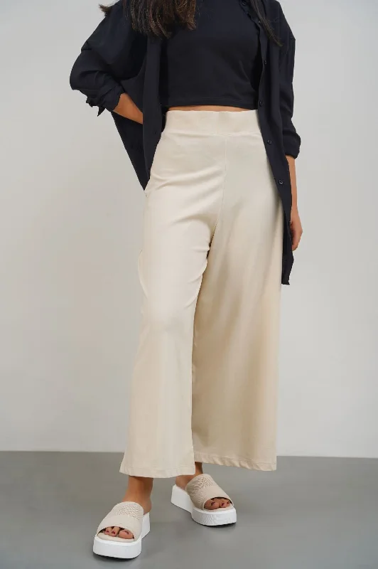 CROPPED WIDE PANTS