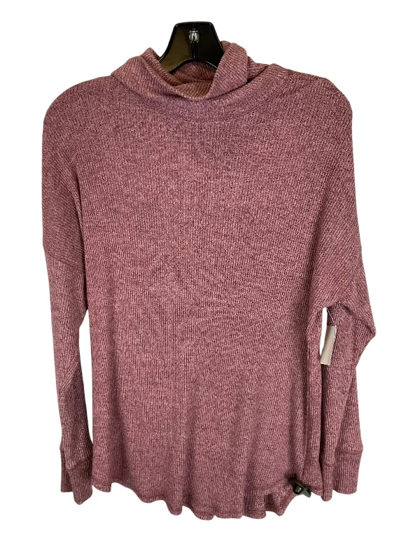 Top Long Sleeve By American Eagle In Pink, Size: Xs