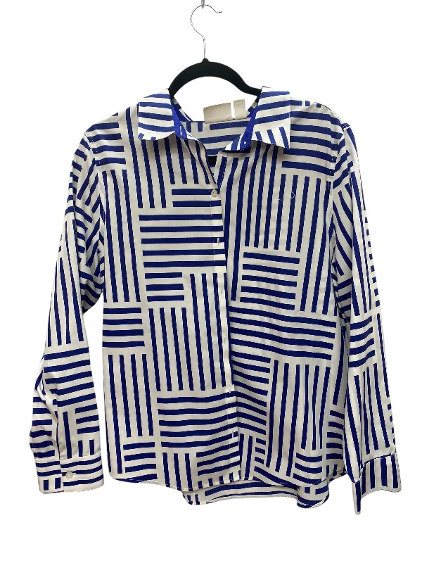 Top Long Sleeve By Chicos In Blue, Size: L