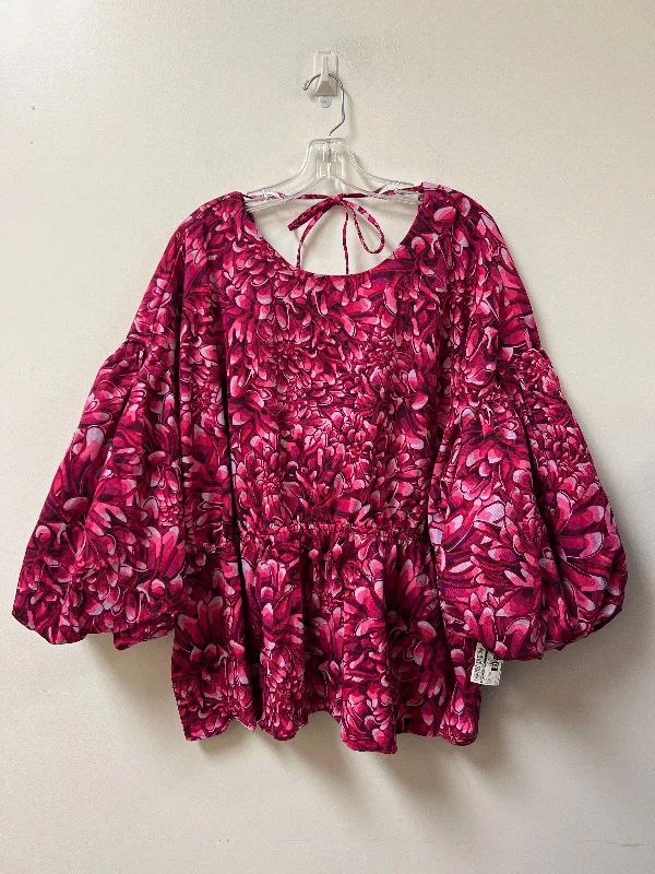 Top Long Sleeve By Target-designer In Pink, Size: 3x