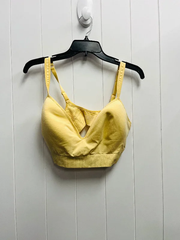 Athletic Bra By Athleta In Yellow, Size: L