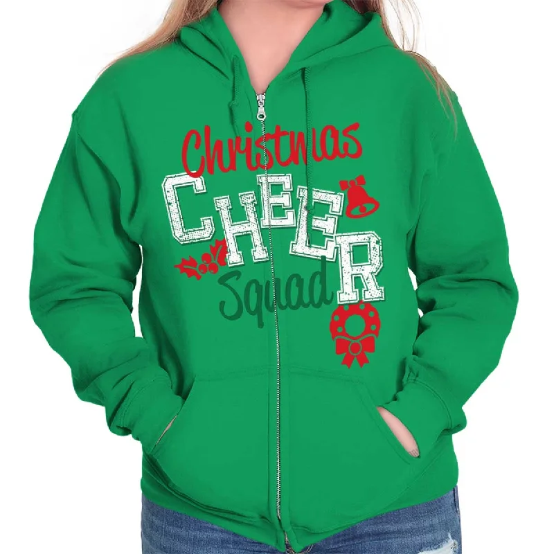 Cheer Squad Christmas Zip Hoodie