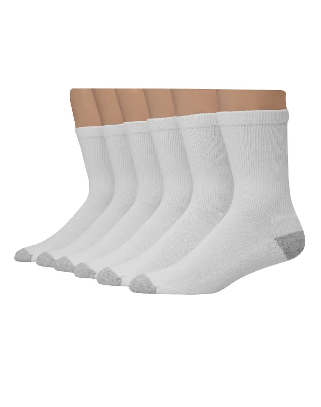 Hanes Ultimate Mens X-Temp FreshIQ Crew Socks 6-Pack