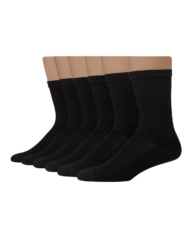 Hanes Ultimate Mens X-Temp FreshIQ Crew Socks 6-Pack