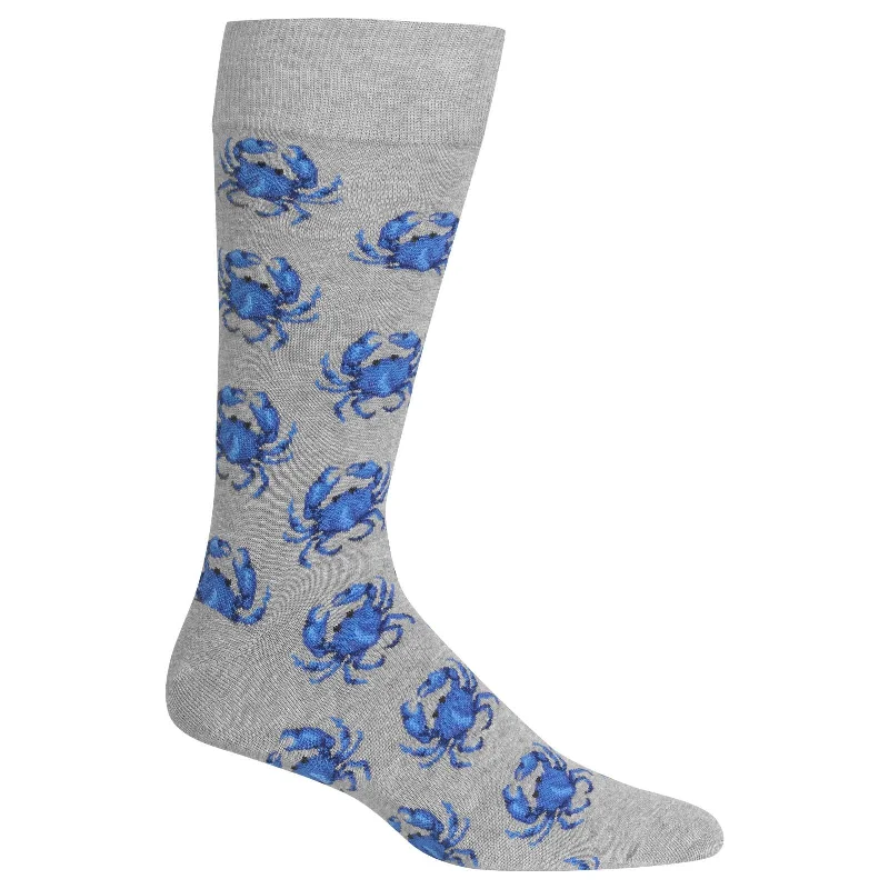 Hot Sox Mens Crabs Crew Socks