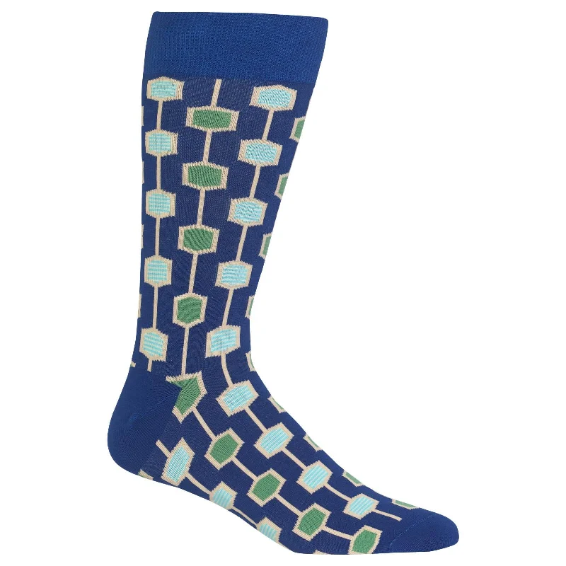 Hot Sox Mens Honeycomb Crew Socks