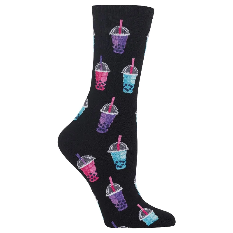 Hot Sox Womens Bubble Tea Crew Socks