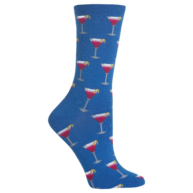 Hot Sox Womens Cosmo Cocktail Crew Socks