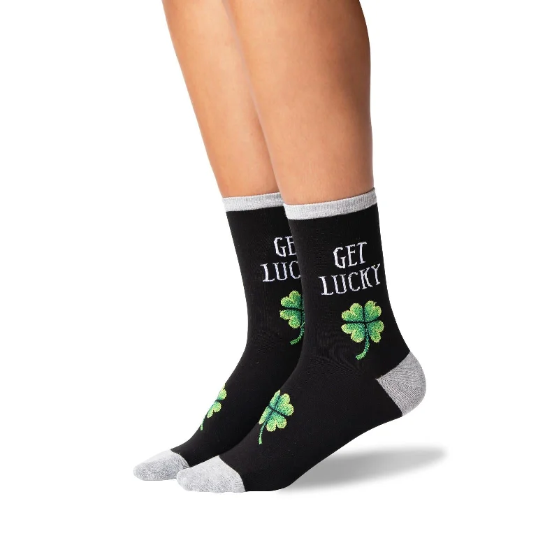 Hot Sox Womens Get Lucky Crew Socks