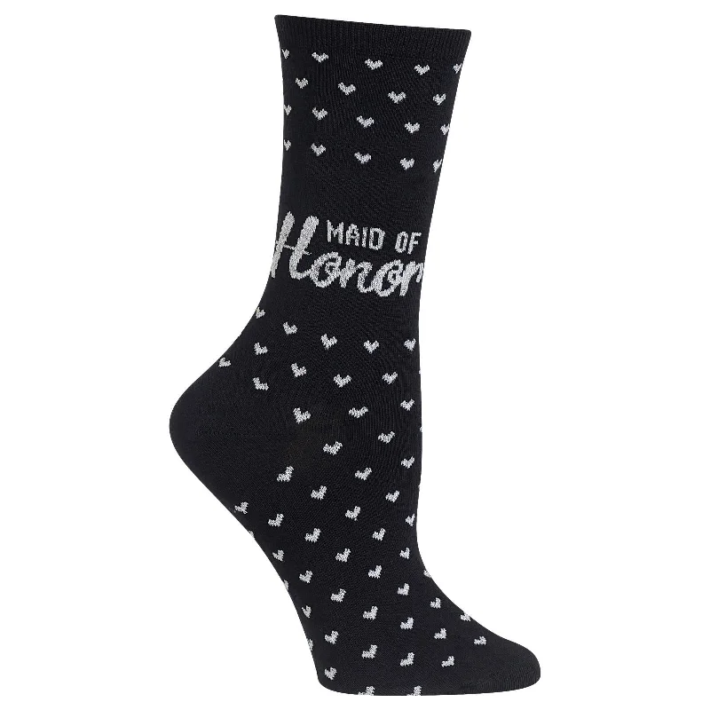 Hot Sox Womens Maid of Honor Crew Socks