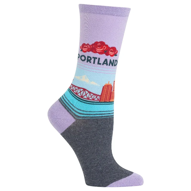 Hot Sox Womens Portland Crew Socks